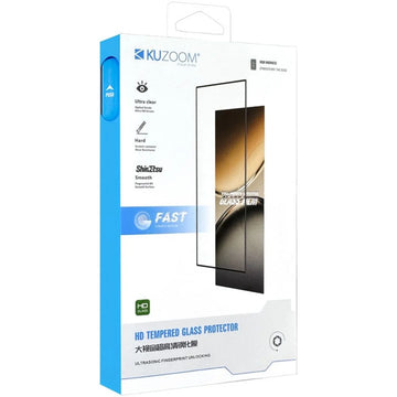 Kuzoom Samsung S26 Compatible Hd 9D Fingerprint Resistant Tempered Glass Screen Protector
