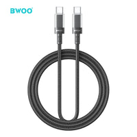 BWOO 60W 16-Spindle Braided Type-C to Type-C Cable 1m