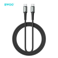 BWOO 60W Type-C to Type-C Braided Cable 1m