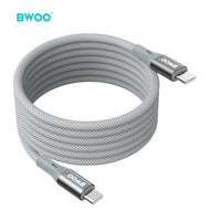 BWOO 65W Type-C to Type-C Nylon Braided Cable 1m