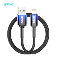 BWOO 15W USB-A to Lightning Nylon Braided Cable 1m
