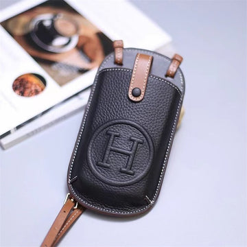Crossbody Leather Phone Pouch