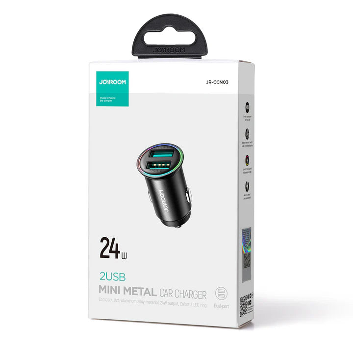 Joyroom 24W 2Port USB Car Charger