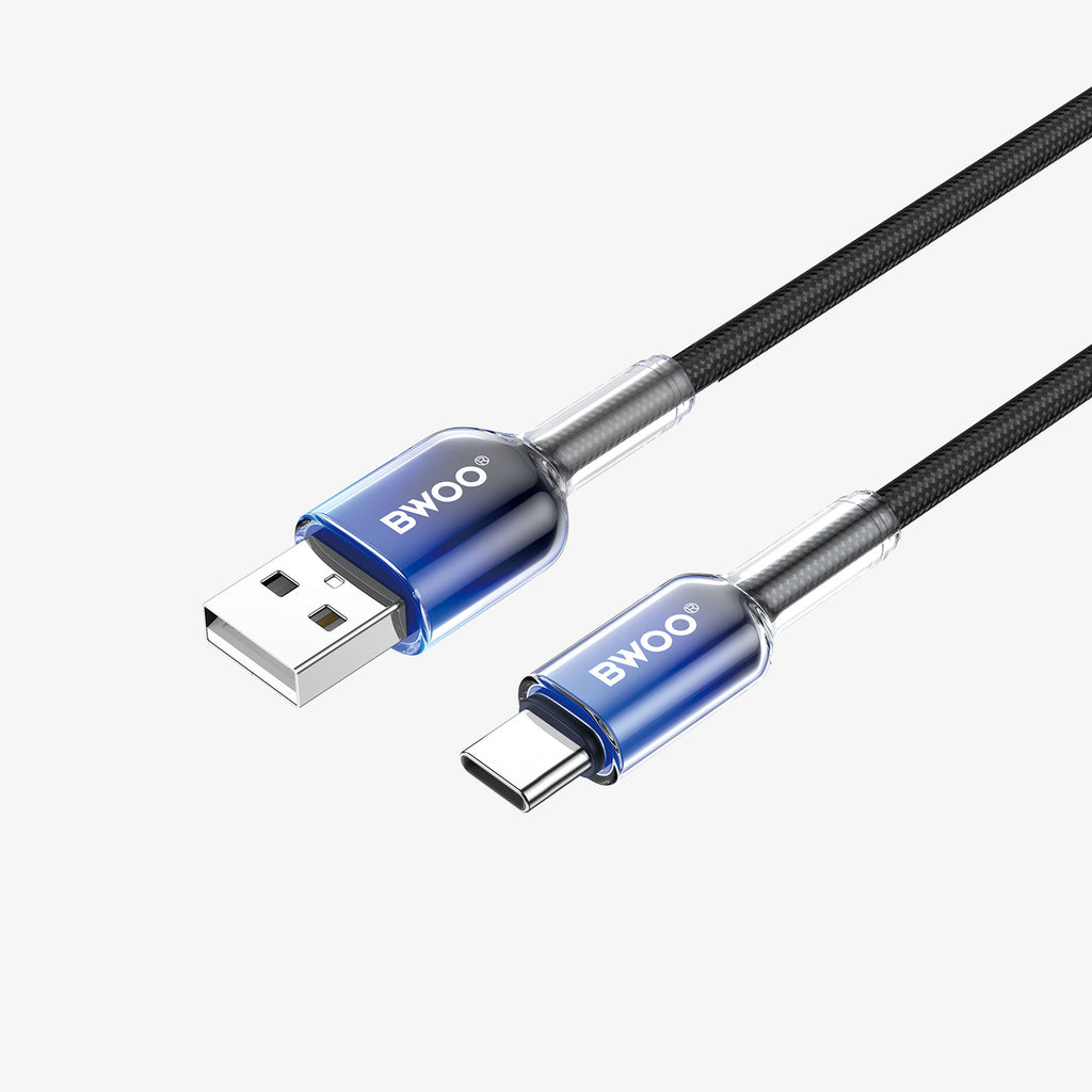 BWOO 15W USB-A to Type-C Nylon Braided Cable 1m