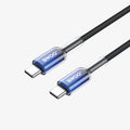 BWOO 65W Type-C to Type-C Nylon Braided Cable 1m