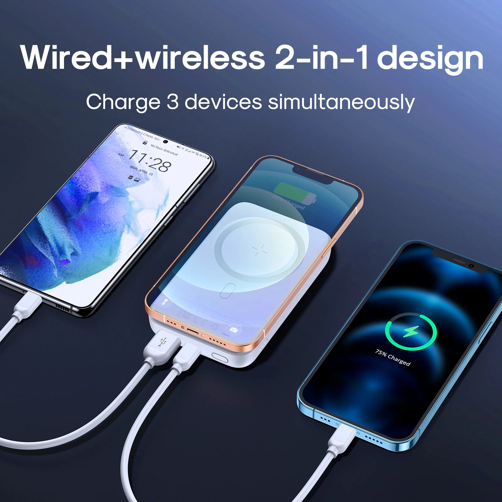JR-W020 20W Mini magnetic wireless power bank