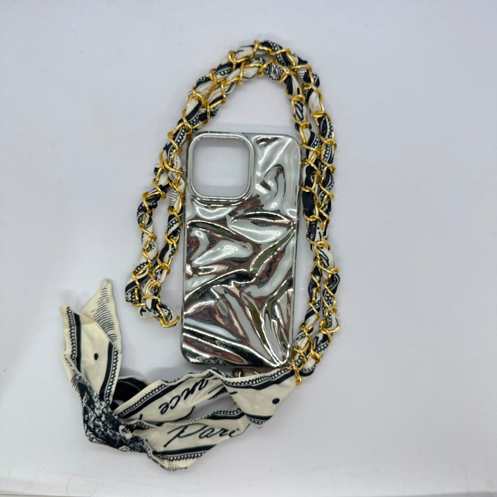 Silk Wrapped Chain Strap