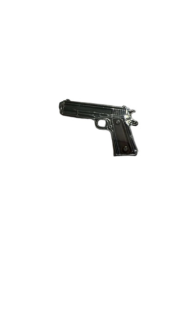 3D Sticker mobile small metallic gun   Code:131