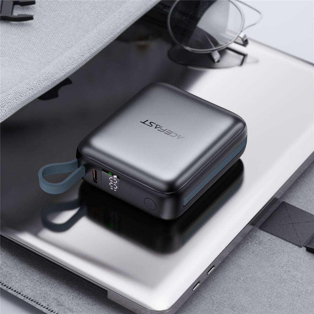 ACEFAST M23 10000mAh 22.5W Fast Charging Power Bank with Built-In Dual Cables