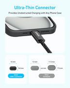 Anker Zolo USB-C to USB-C Cable 6ft 240W