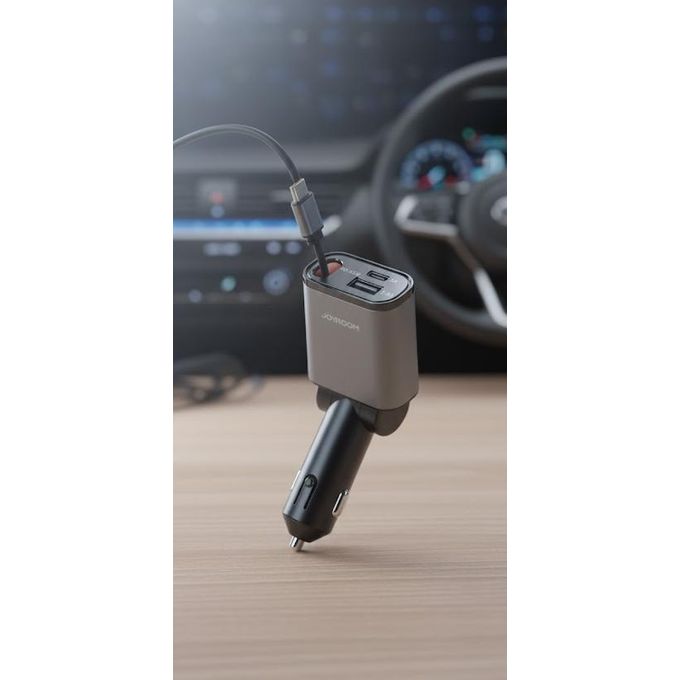 Jr-CCL07 45W Car Charger 3 in 1 with Built-In