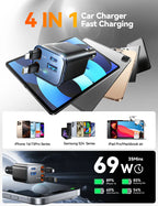 JOYROOM CCL05 Retractable Car Charger 4 in 1