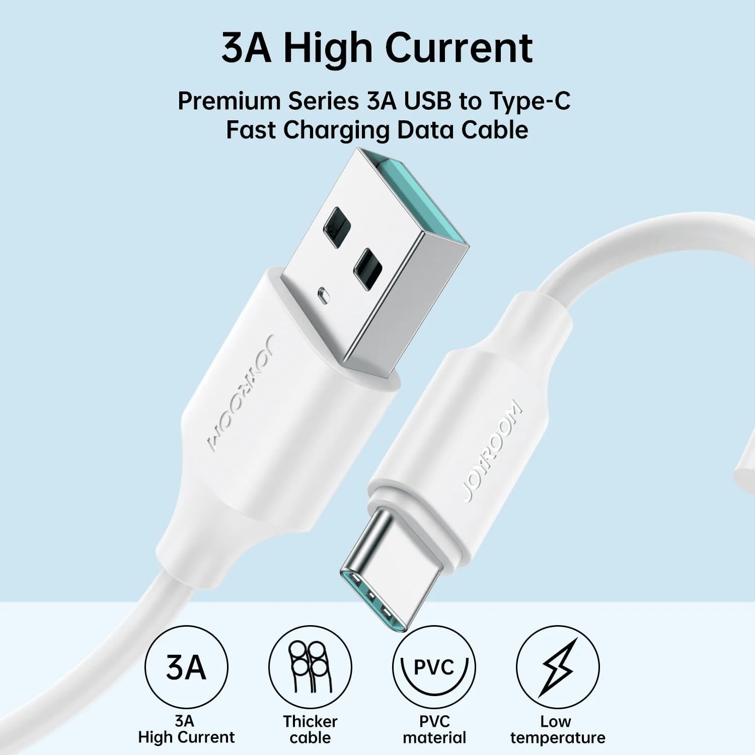 S-A9 USB-A to Type C 3A Fast Charging Data Cable