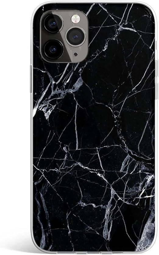 Stylish Black and White Marble Phone Case