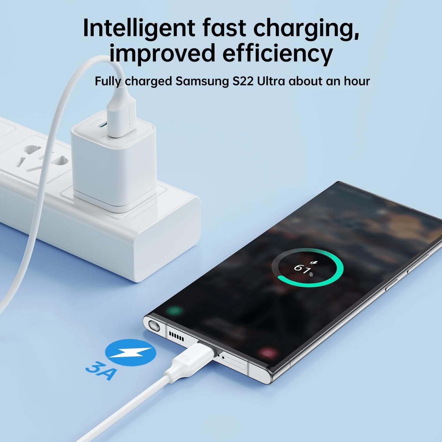 S-A9 USB-A to Type C 3A Fast Charging Data Cable