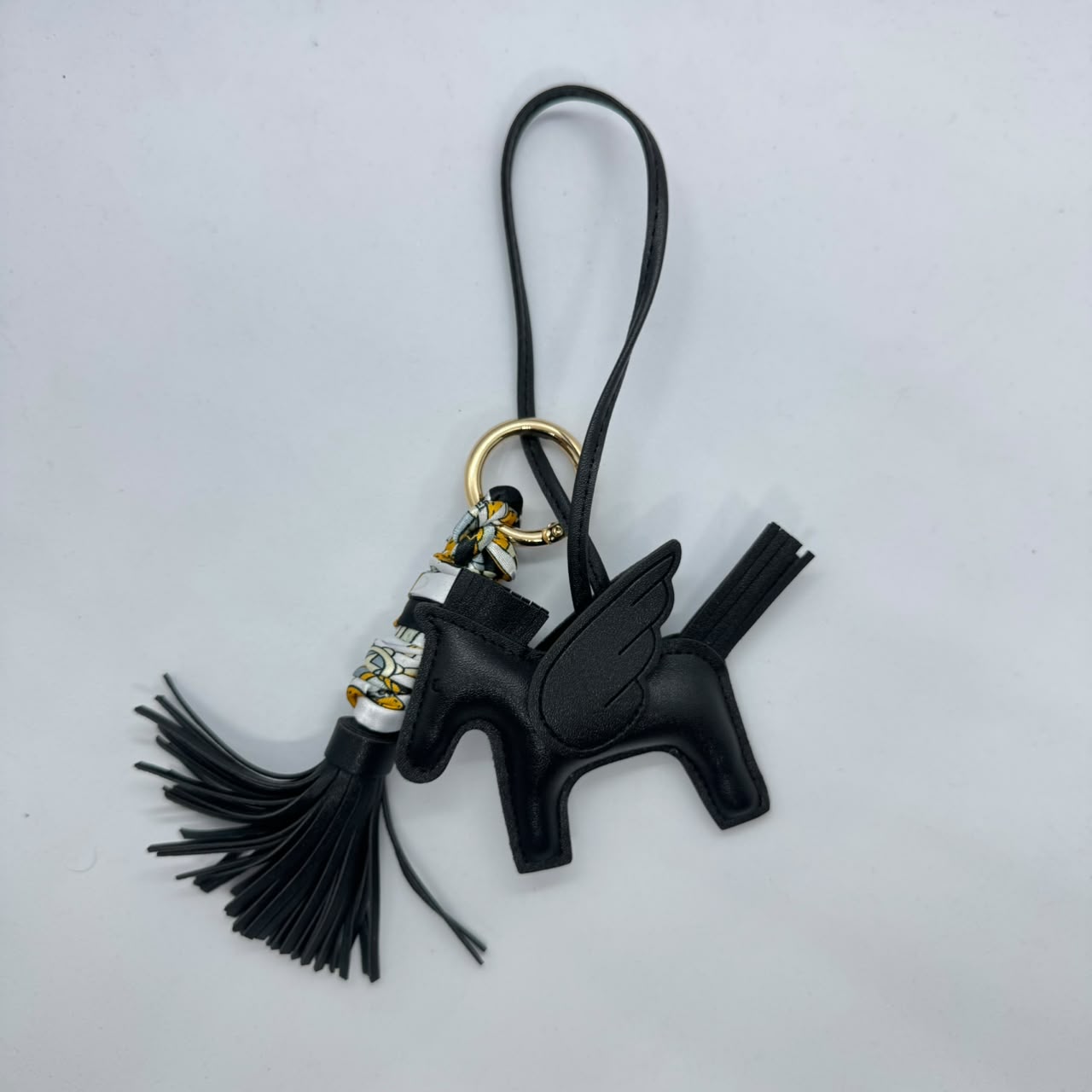 Winged Pony Leather Charm