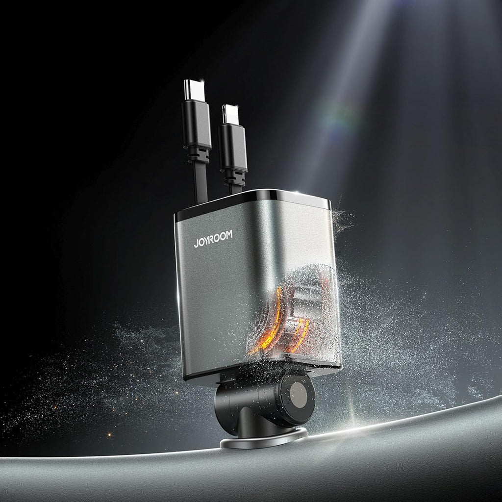 Joyroom 65W 4-in-1 Retractable Cable Car Charger JR-CCL05