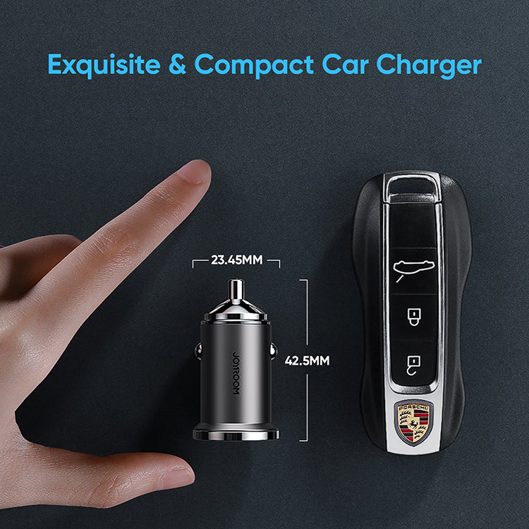 Joyroom C-A35 45W Mini Metal Pull Ring Car Charger