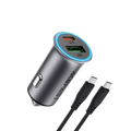 ACEFAST Fast Charge Car Charger B16 95W (1xUSB-C + 1xUSB-A) with C to C fast charging cable