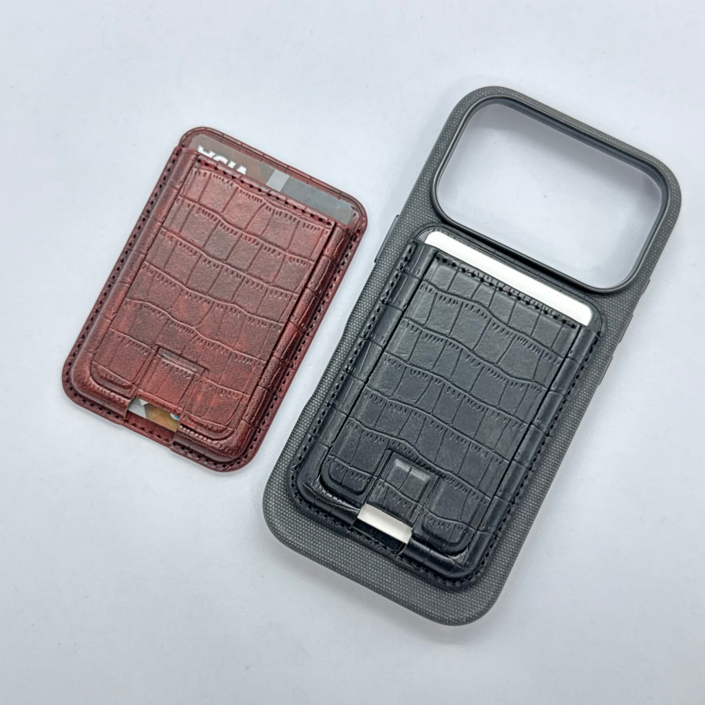 MagSafe leather wallet with stand ( card case)
