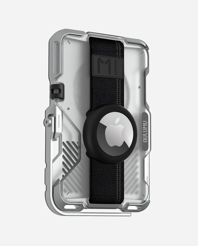 Multi-Tool Magnetic Metal Wallet | Frosted Cover
