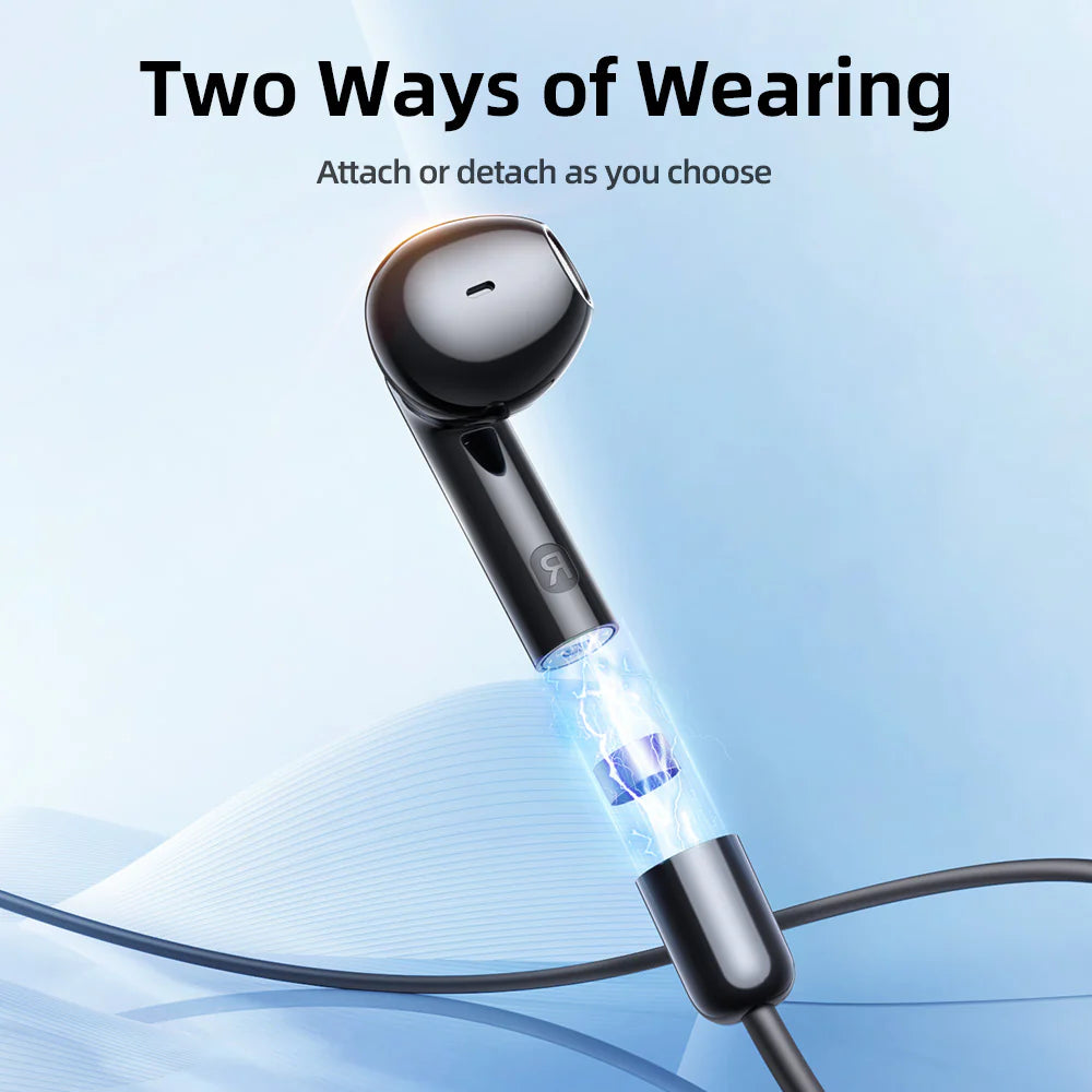 JR-DS1 Magnetic True Wireless Neckband Headphones
