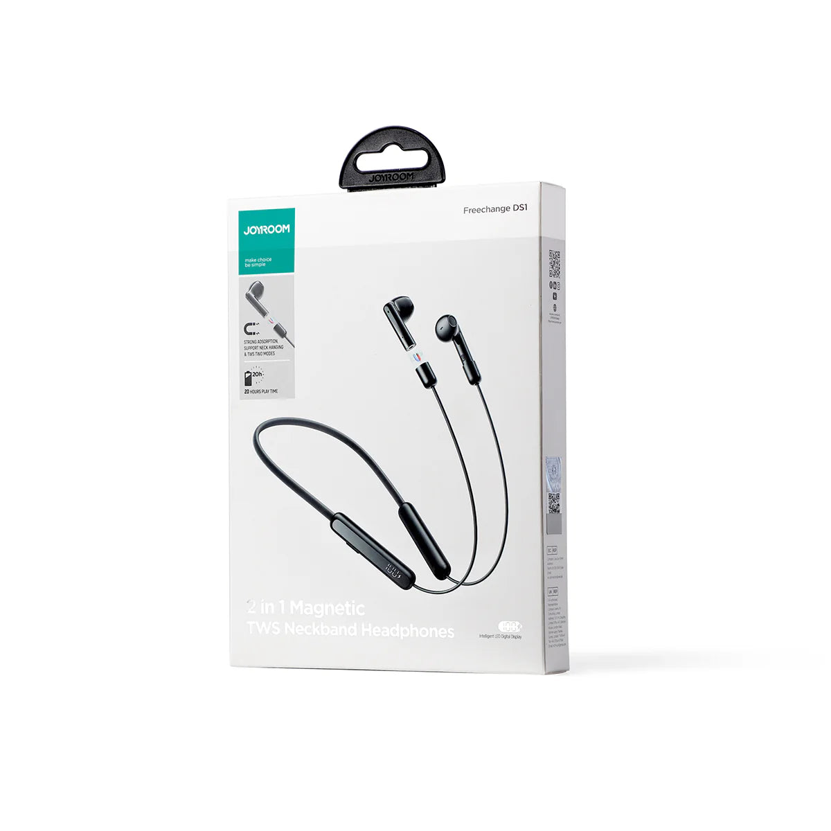 JR-DS1 Magnetic True Wireless Neckband Headphones