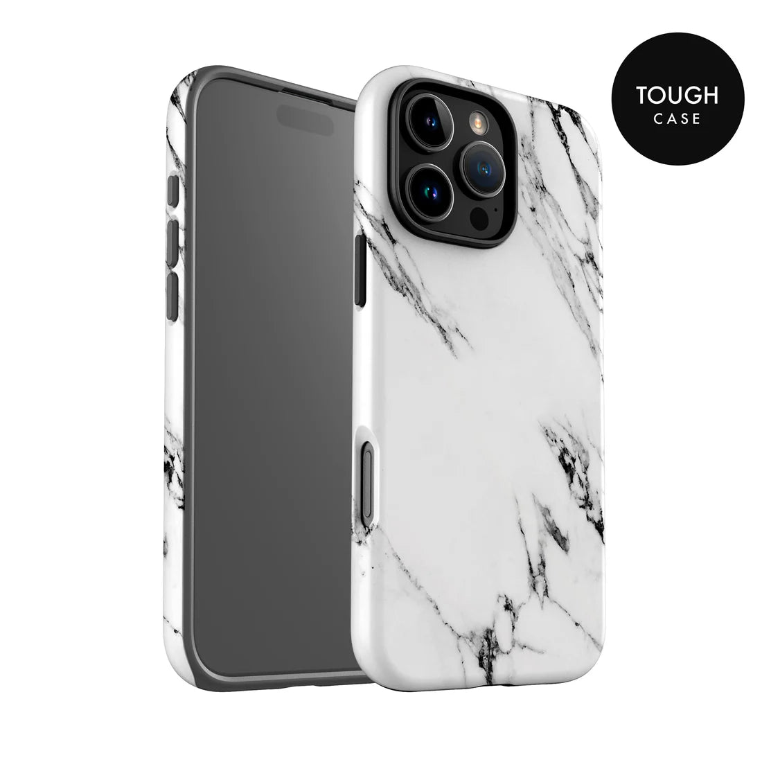 Stylish Black and White Marble Phone Case