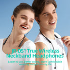 JR-DS1 Magnetic True Wireless Neckband Headphones