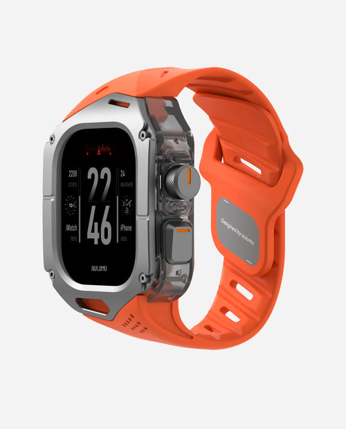 A01 Case with Band for Apple Watch Ultra 1/2/3 | Titanium Cover | FKM Band