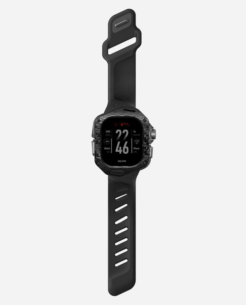 A01 Case with Band for Apple Watch Ultra 1/2/3 | Carbon Fiber Cover | FKM Band