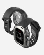 A01 Case with Band for Apple Watch Ultra 1/2/3 | Titanium Cover | FKM Band