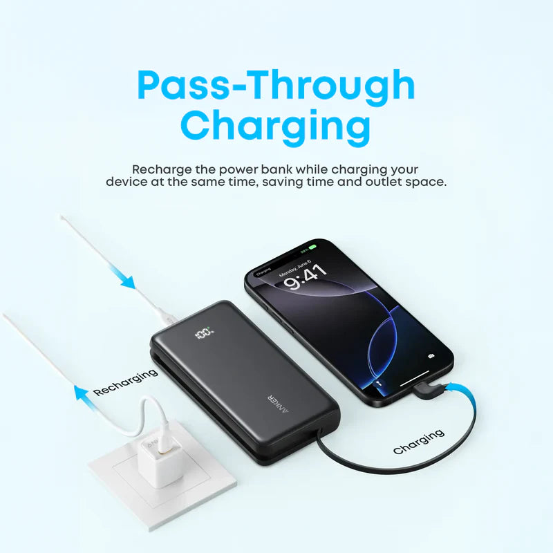 Anker Zolo 22.5W, 20,000mAh with Built-in-USB-C