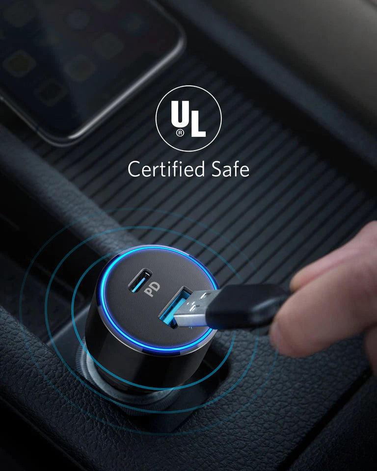Anker PowerDrive Speed+ 2 USB C Car Charger