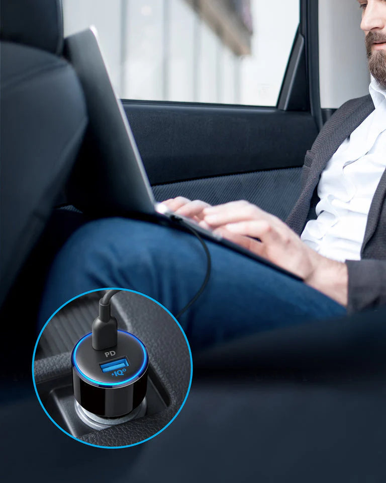 Anker PowerDrive Speed+ 2 USB C Car Charger