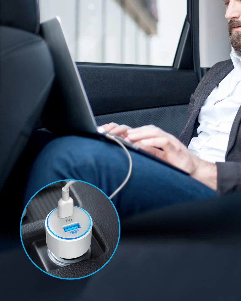 Anker PowerDrive Speed+ 2 USB C Car Charger