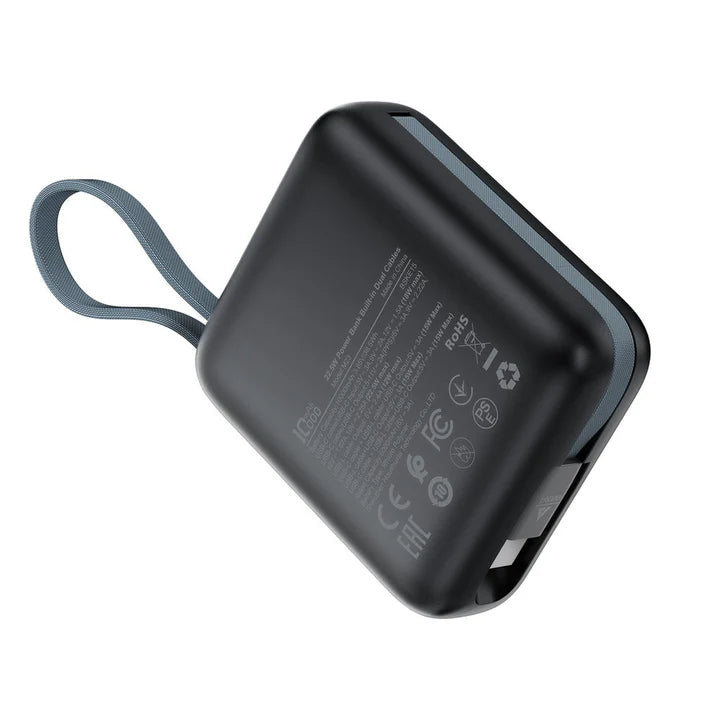 ACEFAST M23 10000mAh 22.5W Fast Charging Power Bank with Built-In Dual Cables