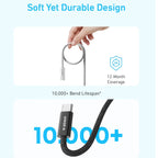 Anker Zolo USB-C to USB-C Cable 6ft 240W