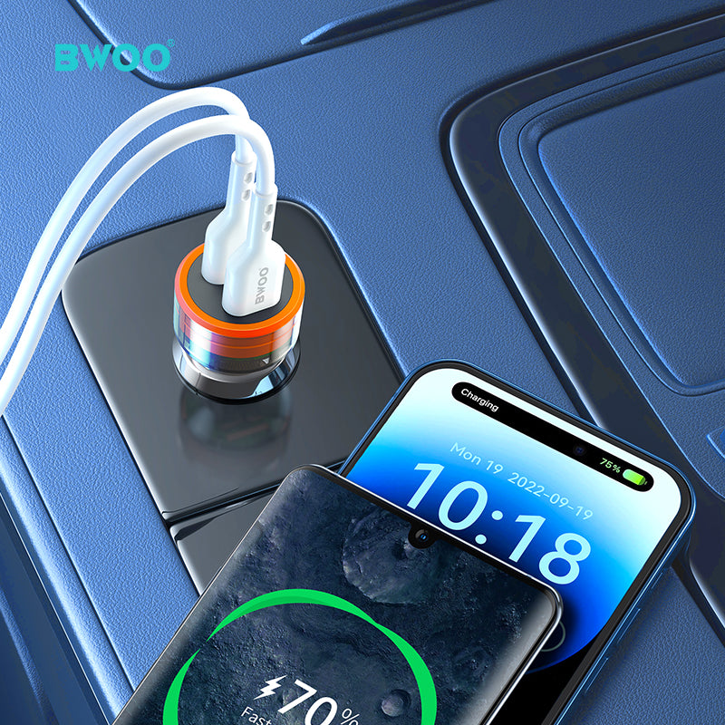BWOO Dual USB-A Car Charger