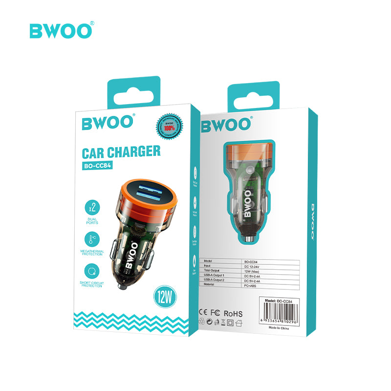 BWOO Dual USB-A Car Charger