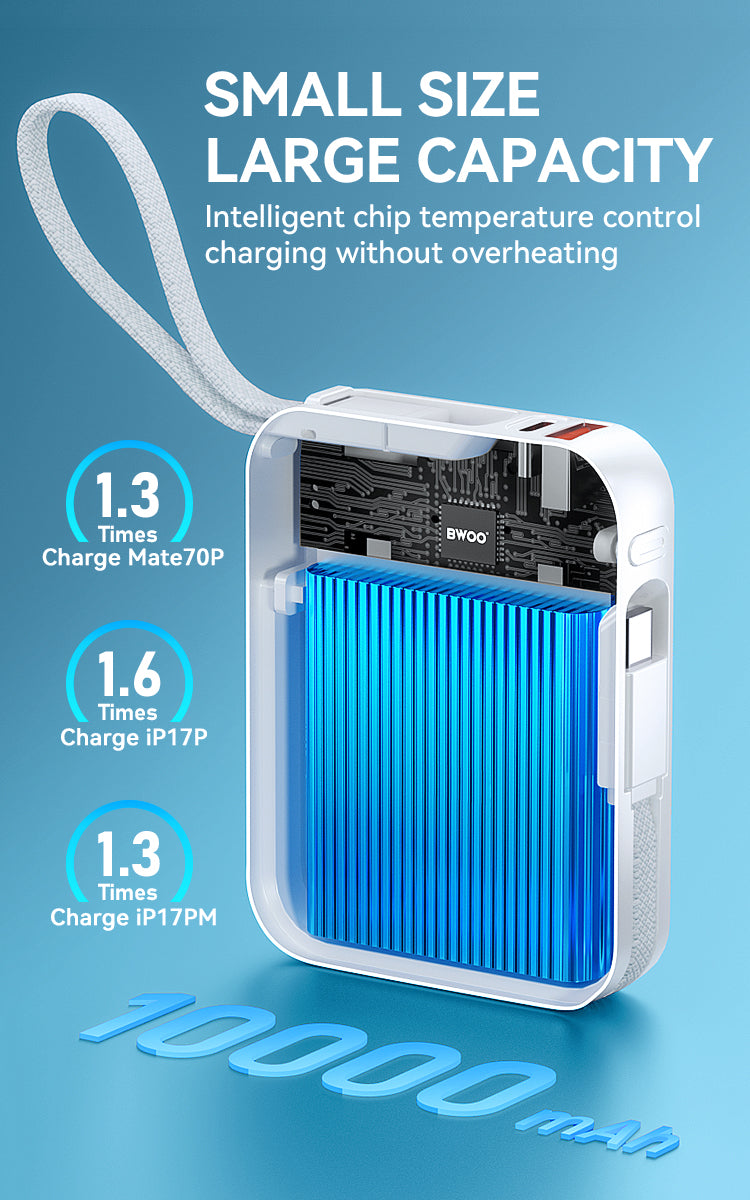 BWOO 10000mAh 45W Fast Charging Power Bank