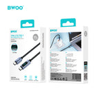BWOO 65W Braided Type-C to Type-C Cable 1m
