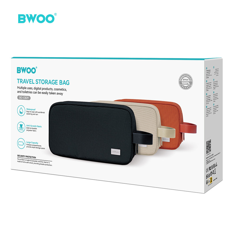 BWOO Premium Polyester Accessory Storage Case