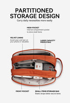 BWOO Premium Polyester Accessory Storage Case