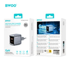 BWOO Dual-Port Type-C + USB-A Fast Charger