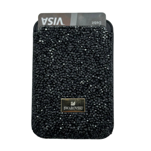 Swarovski Black Glitter Card Case ( Wallet )