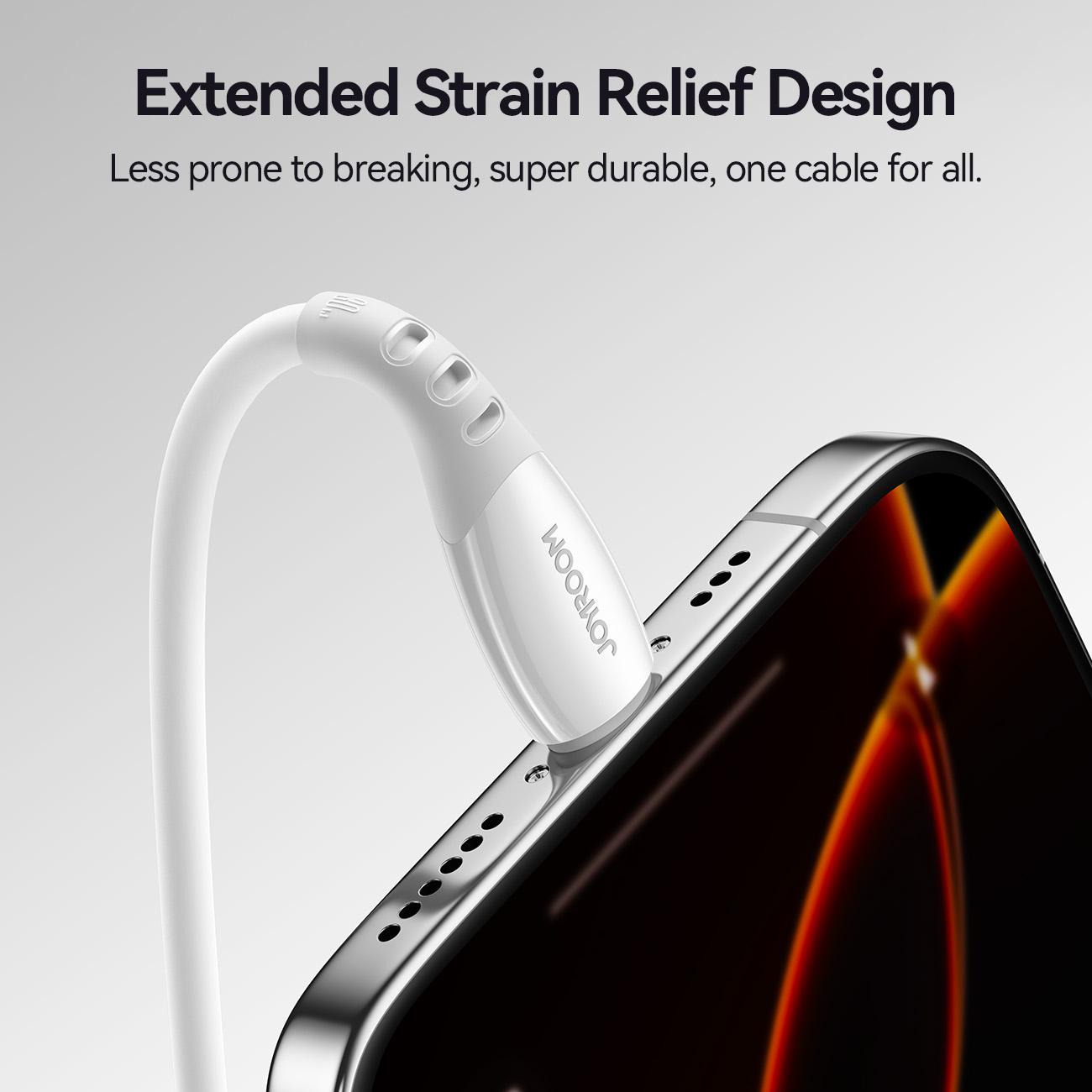 S-A59 Vibrant Fast Charging Data Cable 30W Type-C to Lightning