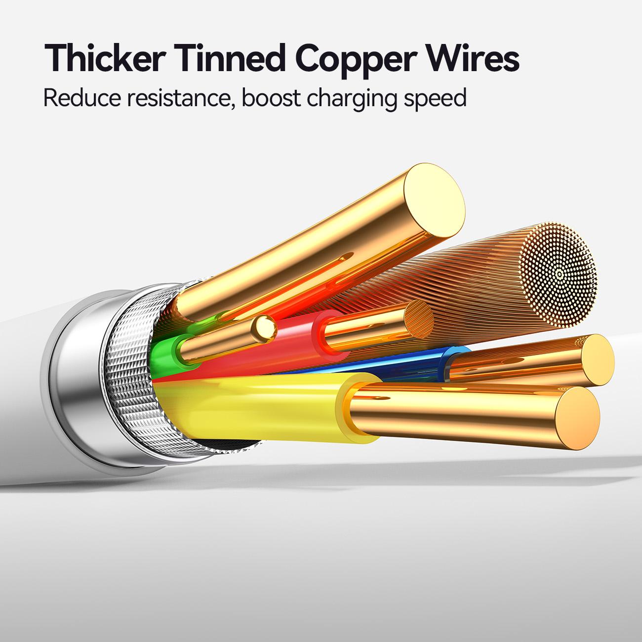 S-A59 Vibrant Fast Charging Data Cable 30W Type-C to Lightning