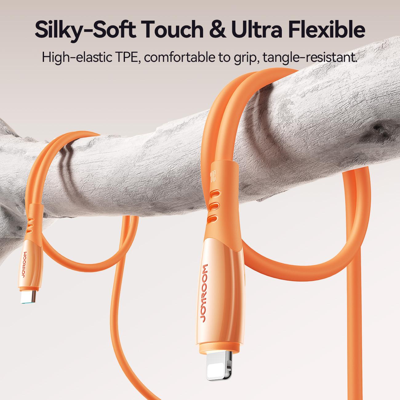 S-A59 Vibrant Fast Charging Data Cable 30W Type-C to Lightning