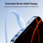 S-A59 Vibrant Fast Charging Data Cable 30W Type-C to Lightning